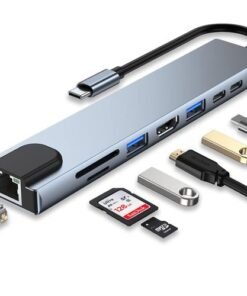 Hiksemi 8-In-1 Type-C Multifunctional HUB – HS-HUB-DS8